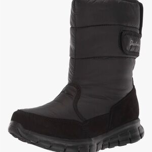 Skechers Women's Synergy-Mid Quilted Nylon and Microfiber Boot Snow